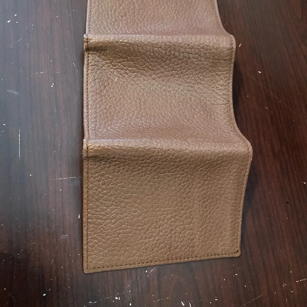 Avalon Tan Leather Money Clip